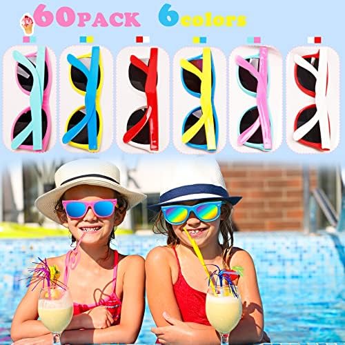48 Pieces Summer Sunglasses and Beach Balls Party Favors