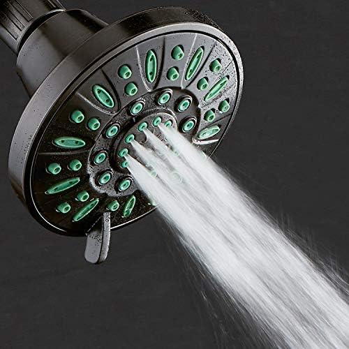 AquaDance High-Pressure 6-Setting Shower Head with Anti-Clog Nozzle Protection