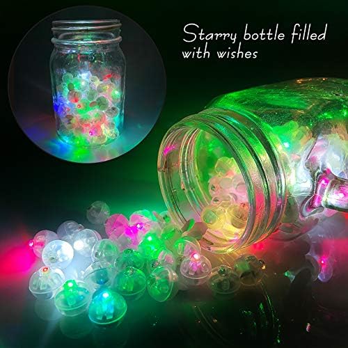 Aogist 100Pcs Multicolor Balloon Lights with Hook