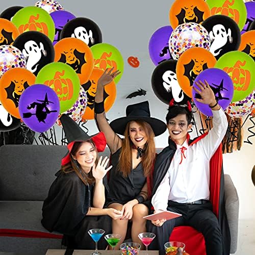 OuMuaMua 62PCS Halloween Balloons Decorations Set