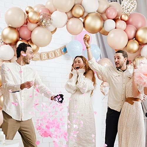 RUBFAC 130pcs Blush Balloons Garland Kit
