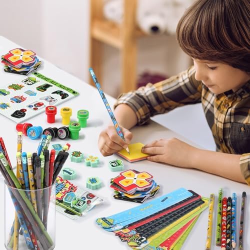 Cholemy 168 Pcs Video Game Party Favors Set