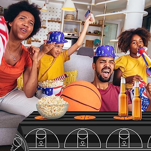 Mixweer 4 Pcs Basketball Party Tablecloth 54x108 Inch