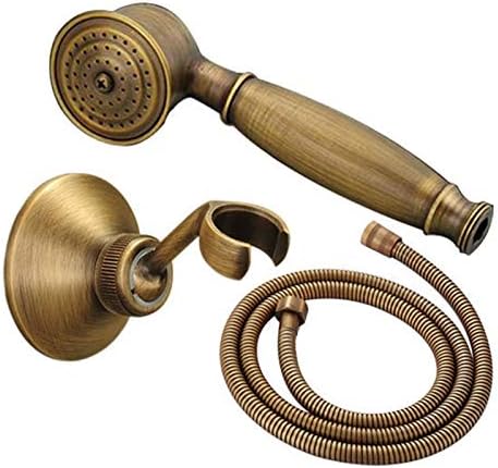 Brass Retro Telephone Shower Head Set with 15M Hose and Bracket