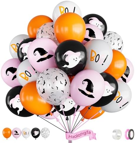 Halloween Balloons 50Pcs 12 Inch Party Decorations