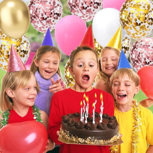 100 Pcs Gold Confetti Balloons Kit 12 Inch Party Decor