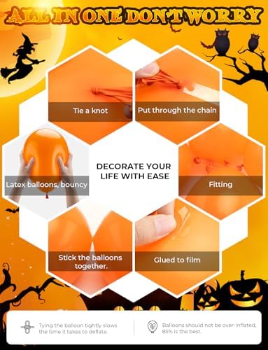 Halloween Balloons 50Pcs 12 Inch Party Decorations