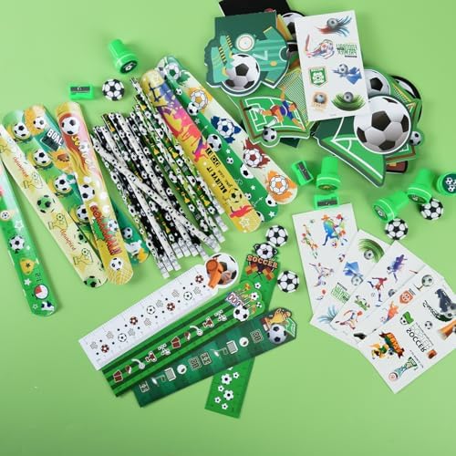216Pcs Soccer Theme Party Favors Kids Birthday Supplies