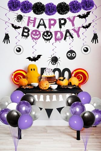 Halloween Birthday Party Decor Balloon Banner Set