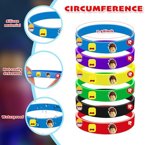 98pcs Birthday Party Favors Set with Bracelets Pins Keychains Bags Stickers