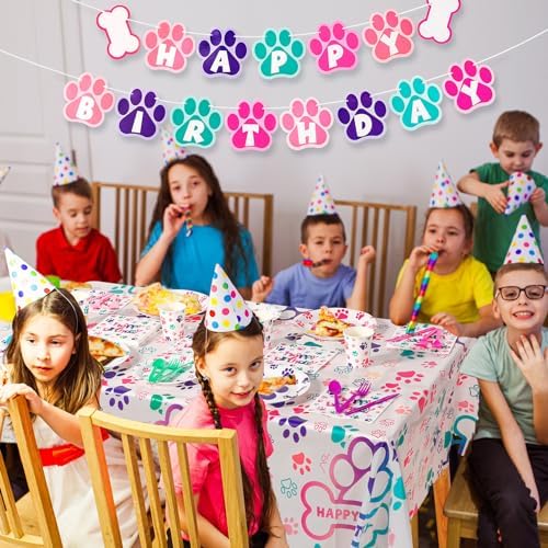 Gejoy 171 Piece Dog Birthday Party Decor Set
