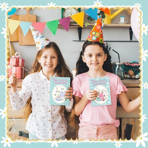 Tea Party Coloring Books for Kids 24Pcs Set