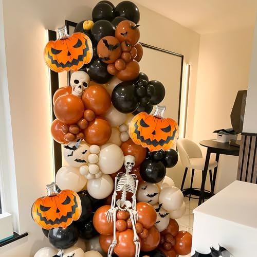 Halloween Balloon Garland Arch Kit - 146 Pcs for Spooky Party