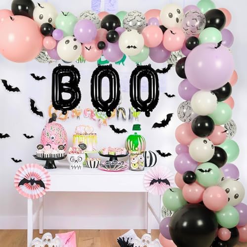 Halloween Balloon Arch Garland Kit for Parties