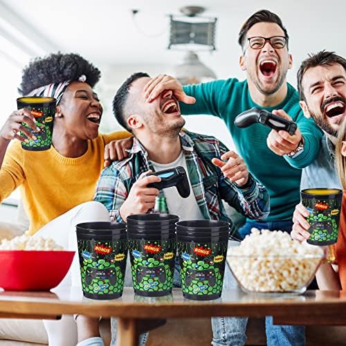 24 Piece 16 Oz Gaming Party Cups with Frost Design
