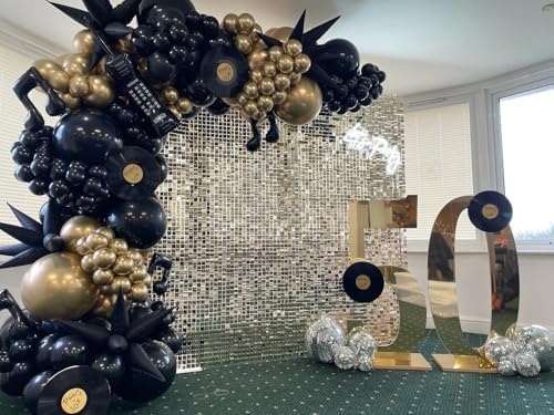 Black and Gold Balloon Arch Kit 102Pcs