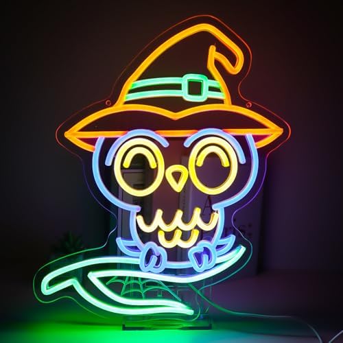 GleamNeon Owl Neon Sign - Magical Decor for Parties and Rooms