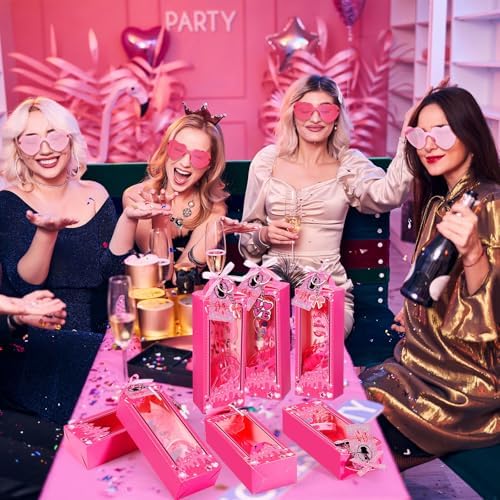 Geiserailie 147 Pcs Hot Pink Princess Party Favor Set