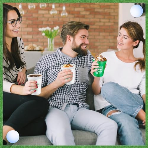 BWkoss 24Pcs Golf Ball Plastic Cups Reusable Party Supplies