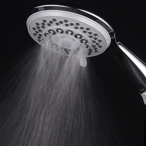 Hotel Spa 7-Setting Handheld Shower Head with Chrome Finish