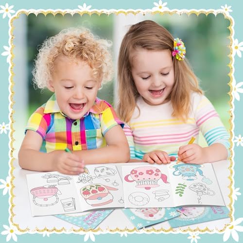 Tea Party Coloring Books for Kids 24Pcs Set