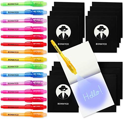 BONNYCO Invisible Ink Pen and Notebook Set