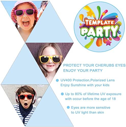 GINMIC Kids Sunglasses Party Favors 12 Pack Neon