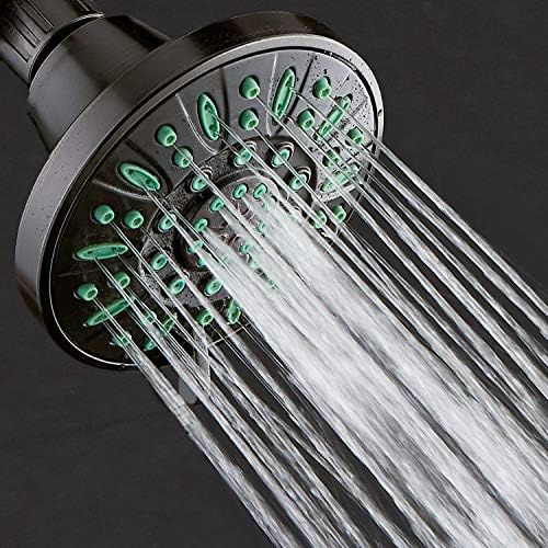 AquaDance High-Pressure 6-Setting Shower Head with Anti-Clog Nozzle Protection
