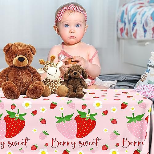 Strawberry Tablecloths for Birthday Party Decorations