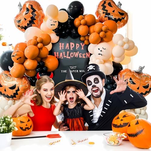 Halloween Balloon Garland Arch Kit - 146 Pcs for Spooky Party