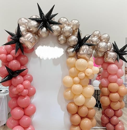 22 Inch Black Foil Star Balloons for Party Decorations