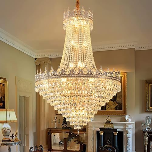 KoKoYukina 32 Inch French Empire Crystal Chandelier 26 Lights