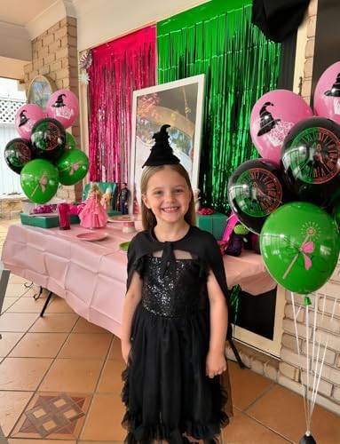 Wicked Balloons Set 12 Inch Pink Green Black with Witch Prints