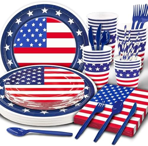 Party Spot 4th of July Decorations 272 pcs