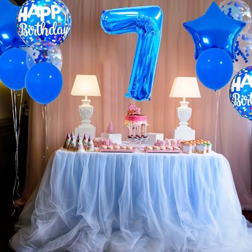 7 Balloon Number Set for Birthday Party Decorations