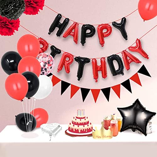 15th Birthday Foil Balloons Banner Decor Set