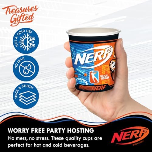 Treasures Gifted Nerf Party Cups 9oz 24 Count