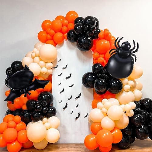 139Pcs Halloween Balloon Garland Arch Kit