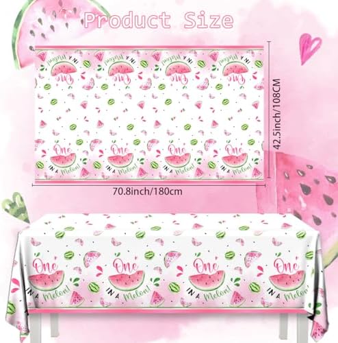 Watermelon Party Tablecloths 3 Pack Summer Birthday Decor