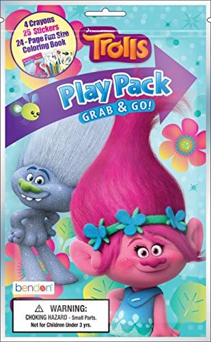 Bundle of 12 Trolls Grab Go Play Packs