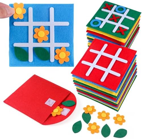 30 Pack Mini Tic Tac Toe Game Boards for Kids and Family