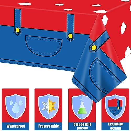 3 Piece Super Brother Games Party Tablecloth Set
