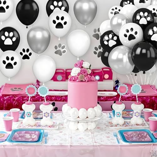 Dog Paw Balloons 30Pcs Set for Birthday Party Decor