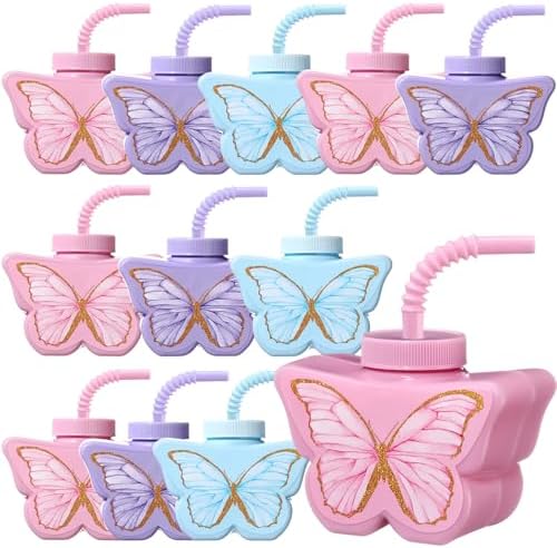 Mifoci Butterfly Themed Party Cups 12 Pcs Set