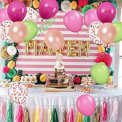 Paready Tropical Party Balloons Set 60 Pcs 12 Inch