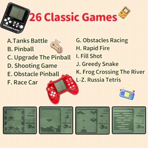 24Pcs Video Game Keychain Party Favors for Kids