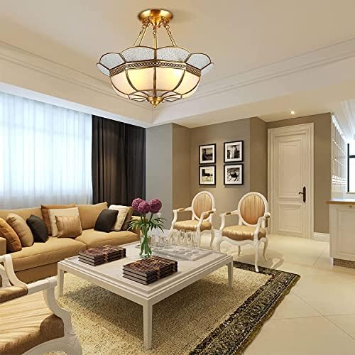 KISAD Wall Light Fixture Antique Chandelier Brass Pendant Light