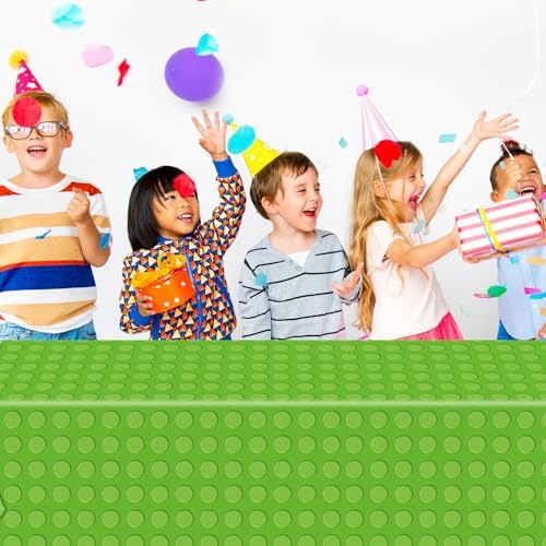 4PCS Building Blocks Party Tablecloths for Kids Birthday Decor