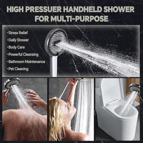 13 Inch Rain Shower Head with Handheld Spray Combo - Polished Chrome