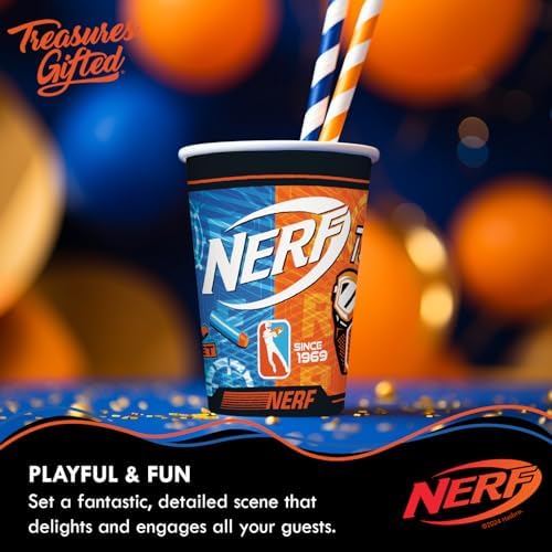 Treasures Gifted Nerf Party Cups 9oz 24 Count